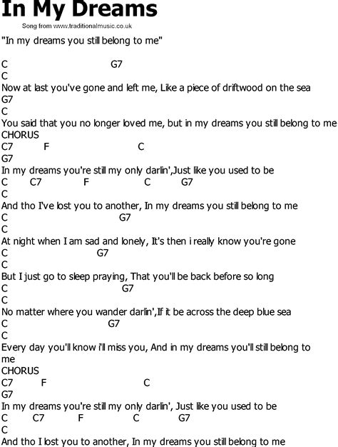 in my dreams lyrics